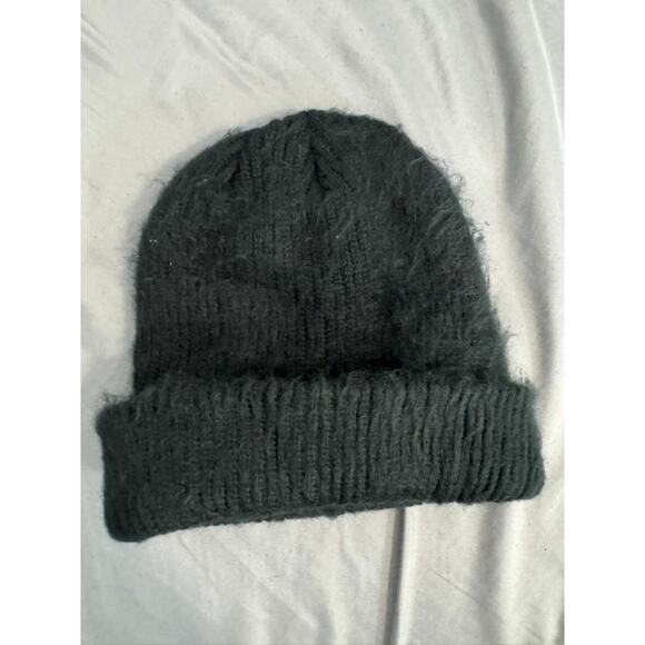 Coal “The Scotty” Black Fuzzy Knit Beanie Hat O/S New with Tags - Picture 5 of 6